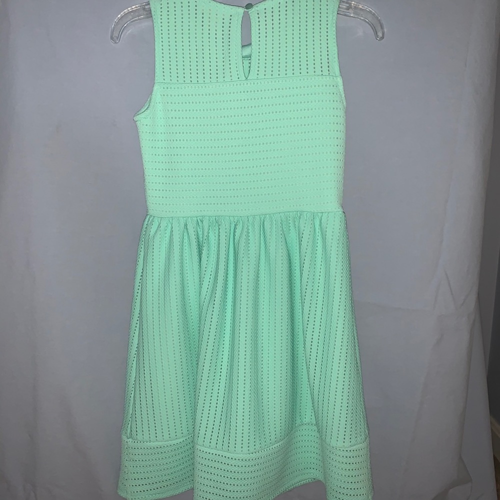 Girls mint green sleeveless dress